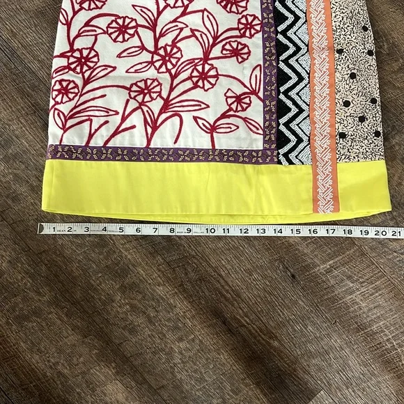 NWT Anthropologie Leif Notes  Embroidered Multicolor Skirt - Picture 11 of 11